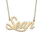 HUAN XUN Choker Necklaces for Women Sean Name Necklace Customized for My Sister