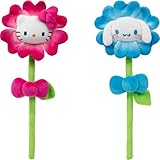 Hello Kitty® and Friends 14-inch Plush Flower 2 Pack - Hello Kitty® & Cinnamoroll™ with Bendable Stems - Giftable Packaging - Officially Licensed - Ages 6+