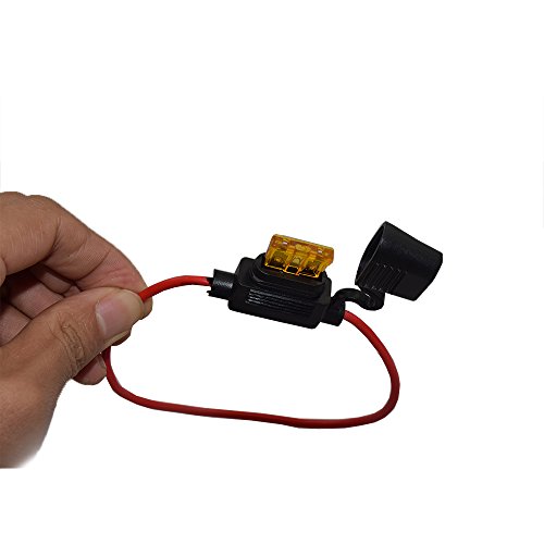 Ebow 2 Pack -12V Water-Resistant Add-A-Circuit Blade Type Inline Fuse Holder With Cap16 Gauge (Small) #TOP1