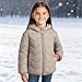 BFAFEN Girls Fashion Outfits Boys Girls Winter Coat Teens Full Zip Heavyweight Hooded Puffer Jacket with Pocket Warm Insulated Outerwear for School