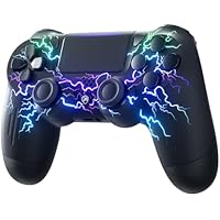 ECHTPower Mando para PS4, Mando Inalámbrico con Luces RGB para
