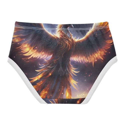 Colorful Phoenix Cute Panties Girl Girls Underwear Toddlers Cotton Cartoon Undies Kids Briefs 2t2