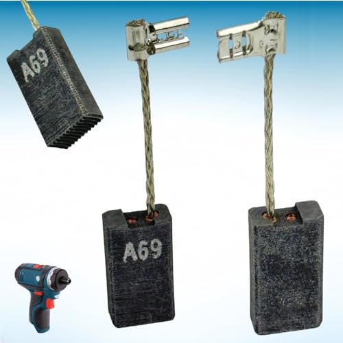 Image of 8-pcs 1617014138 Rotary Hammer Carbon Brush for Bosch 11240 11240 11247 11388 RH540M 6 x 12.4 X 23mm Replacement Parts 1617014138 Rotary Hammer Carbon Brush