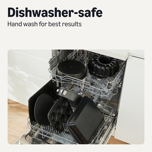 Amazon Basics Nonstick Rectangle Baking Pan, Dishwasher and Oven-Safe, 33.0 x 22.8 cm