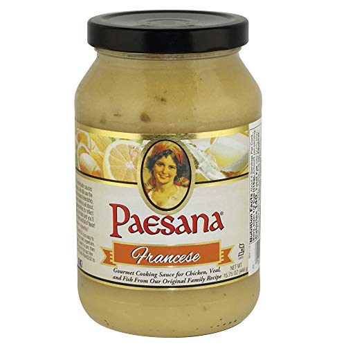 Paesana Francese Gourmet Cooking Sauce - Simmer Sauce Made With White Wine – Great With Chicken Or Veal, Fish. Kosher Dairy. 15.75 Oz. Jar - Packed In Usa (6 Pack) #TOP1