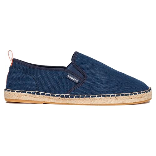 Superdry Para Hombre. MF110278A Alpargata Canvas Marino (41), Tela, Plano, Ninguno, Casual - 5