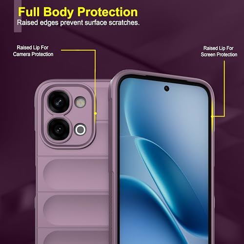 Image of Zapcase Back Case Cover for iQOO Z11x 5G | Compatible for iQOO Z11x 5G Back Cover | Liquid Silicon Magic Case with Camera Protection | Lavender