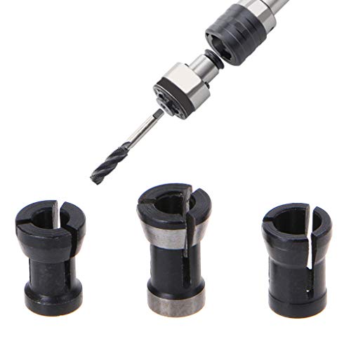 Foto von Fräser, Yintiod 3 stücke Holzbearbeitung Fräser Spannfutter Kit Conversion Collet Für Gravur Trimmmaschine