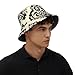 Asian Elephants Print Fashion Versatile Use Across Seasons Cap Sun Protection Bucket Hat Unisex Accessory Black