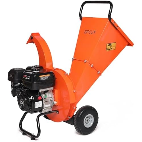 C40 Wood Chipper 4" inch Max Diameter Capacity 9 HP 274cc Gas Powered Engine Heavy Duty Shredder Mulcher