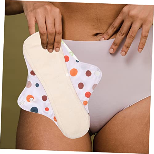 Healeved 4Pcs Pads For Women Reusable Sanitary Pads Female Supplies Menstrual Pad Sanitary Napkin Soft Bamboo Charcoal Woman Fiber Washable Sanitary Napkin Washable Feminine Pads #TOP4
