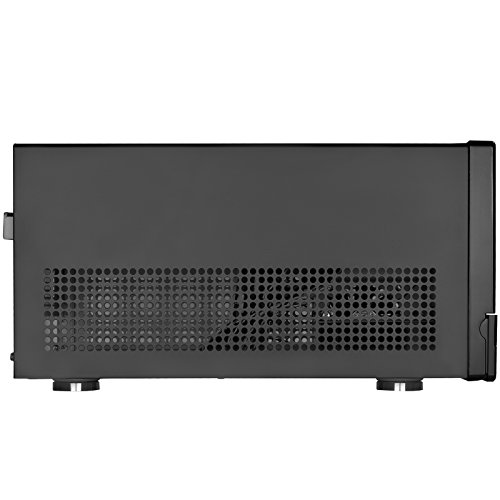 Gabinete de computadora SilverStone Tek para escritorio Micro-ATX con dos puertos USB 3.0, modelo SG02B-F-3.0-USA, color negro miniatura 7