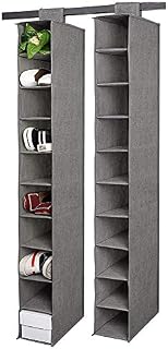 Hanging Shoe Shelves, 10 Shelves Hanging Shoe Organizer for Closet, Shoes Holder Storage