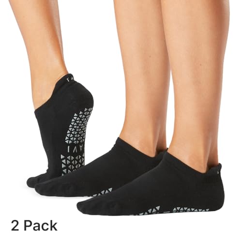 Image of TAVI Savvy Pilates Socks with Grips for Women, Multi-pack | Non-Slip Grip Socks, Patented Grip Sole Design, Soft Organic Cotton Knit, Arch Band Support, Wear for Yoga, Barre, Lagree