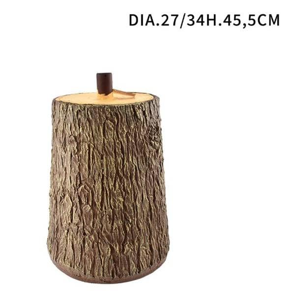Trade Shop Trunk kolor brązowy podstawa stojak na choinkę efekt drewna Diam.27