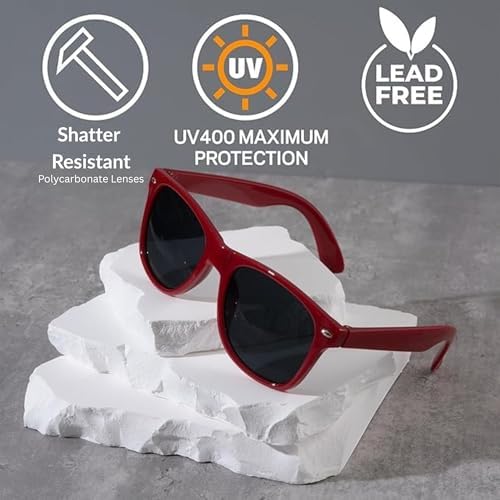 UV400 보호 기능이 있는 아동용 선글라스 - 경량 프레임 - 비산 방지 렌즈 — 사진 5