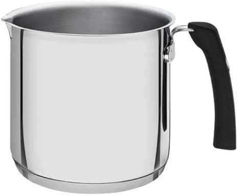 Fervedor aço inox com fundo triplo e cabo de silicone 14cm - Duo Silicone