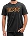 Produktbild Amplified Herren, T-Shirt, ACDC LOGO MENS CREW TEE, Grau (Charcoal), M