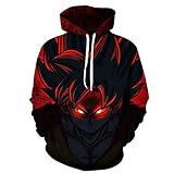Lichee Boys' 3D Dragon Ball Z Hoodies Printed Pullovers Sportswear Sweatshirts Cosplay Costume