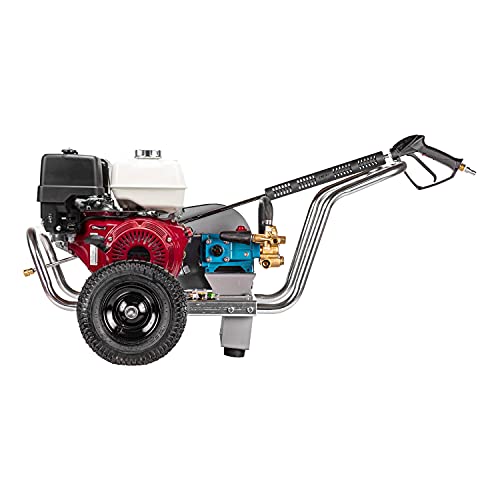Simpson Cleaning Alwb60828 Water Blaster Series 4200 Psi Gas Pressure Washer, 4.0 Gpm, Honda Engine, Includes Spray Gun And Wand, 5 Qc Nozzle Tips, Monster Series 3/8-In. X 50-Ft. Hose, (49-State) #TOP6