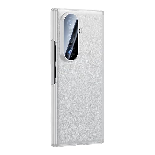 CYBERGARAGE�E�݊��i Galaxy Z Fold8 Ultra �Ή� �P�[�X �ϏՌ� �J�o�[ �܂肽���݌^ �����K���X�t�B�����t�� ���� �v���X�`�b�N + PU���U�[(�z���C�g) [���s�A���i]