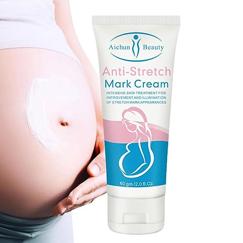 Crema para estrías del embarazo | Crema corporal natural reafirmante para la 60 g | Mantequilla hidratante para el vientre, crema hidratante corporal nutritiva para la prevención