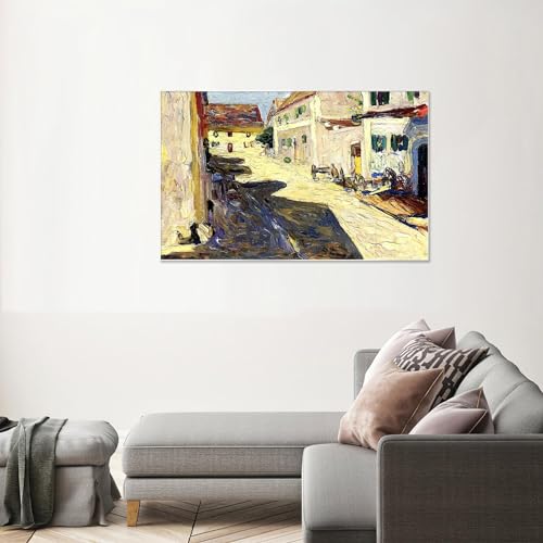 Impression sur toile Kandinsky avec cadre argenté de finition premium - 4