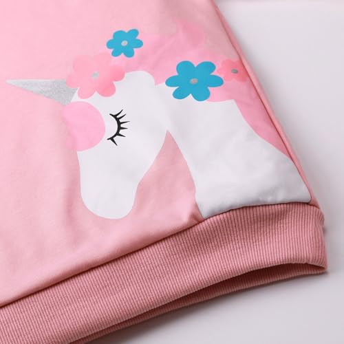 Image of WELAKEN Unicorn Sweatshirts for Girls Toddler & Kids II Little Girl's Hoodies Tops