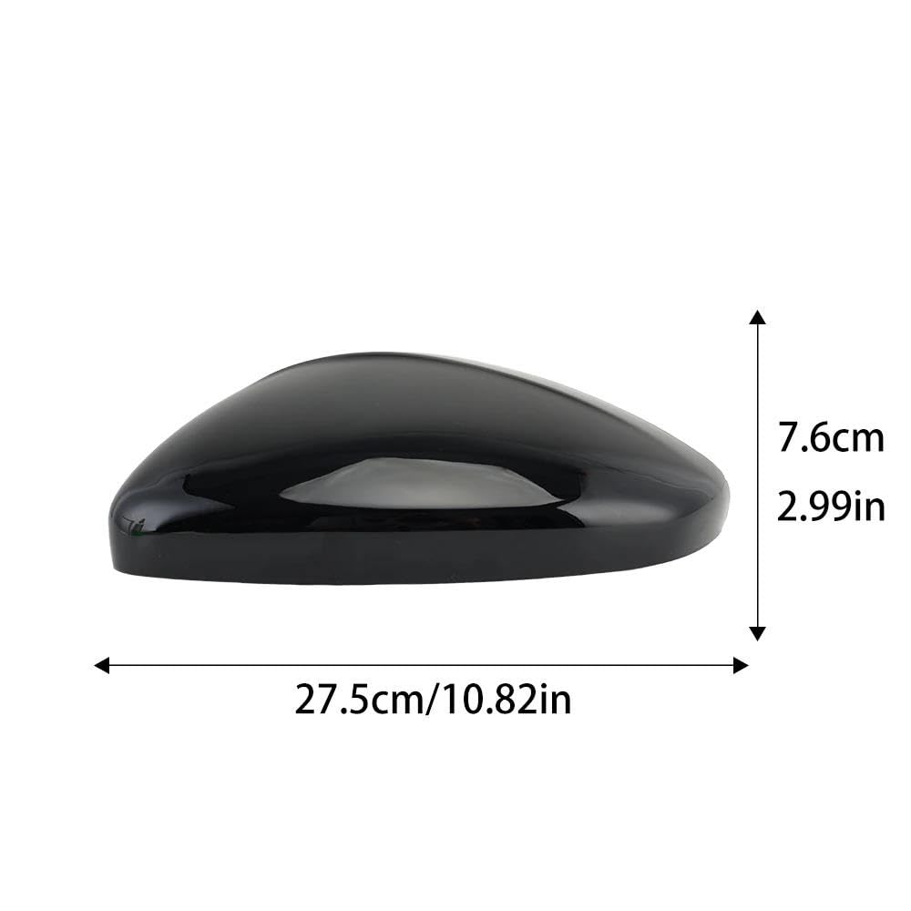 Alloggiamento dello Specchio Accessori Auto Copri Specchietti Retrovisori Laterali Tappi Nero Lucido per Citroen C3 2016 2017 2018 2019 2020 2021 2022 2023 Calotte specchietti(Left And Right)