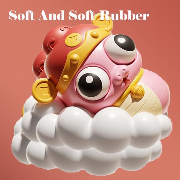 3 Pack Squishy Fidget Toys, Cute Squishies Pop Out Eyes Toys, Stress Relief Sensory Squishy for Kids Adults Easter Basket Stuffers Party Favors Goodie Bag Stuffers Classroom Prizes (Red)