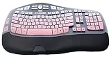 Ultra Thin Desktop PC Silicone Keyboard Cover Skin Protector Compatible with Logitech K350 MK550 MK5