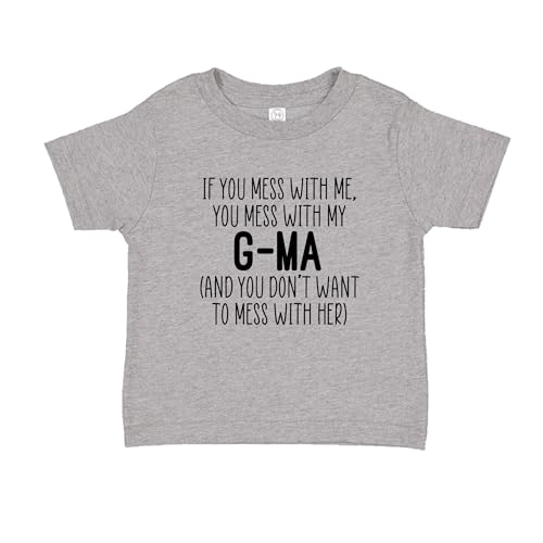 Don't Mess with My G-Ma Toddler T-Shirt 2T Athletic Heather