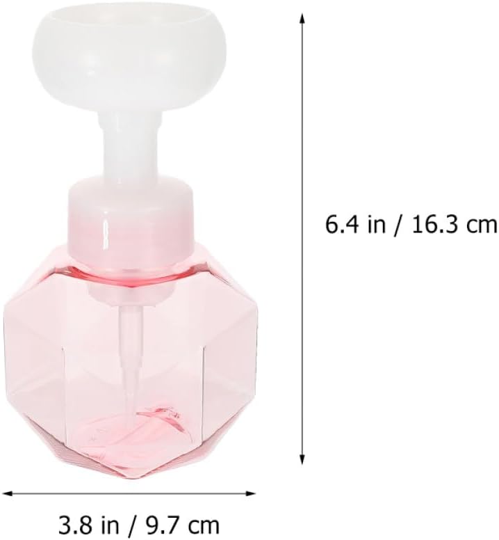 Pink Flower Foaming Cup 2Pcs Petg PP Travel Bathroom Cleaner image 2