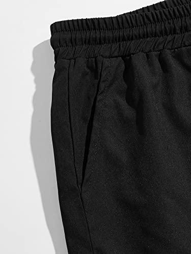 Gorglitter Men's Casual Fish Graphic Shorts Drawstring Waist Track Shorts With Pockets Black Medium #TOP3