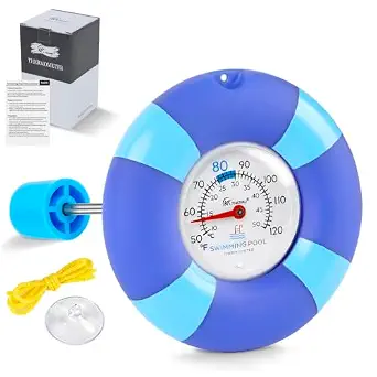 Floating Pool Thermometer with Mechanical Water Temperature Gauge