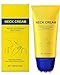 Nascence Neck Firming Cream with Roller，Anti-Aging Neck & Chest Cream with Multi-Peptide, Collagen, Hyaluronic Acid, Carnosine, Ceramide, Hydrating & Tightening & Lifting Cream (orange)