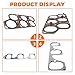 GoaMotors Engine Upper & Lower Intake Gaskets Set Fit for Buick for Lacrosse for Rendezvous for Cadillac CTS SRX STS for Malibu for Pontiac G6 G8 for Saturn Aura 3.6L, Replace 12598158