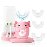 ELOTAME Kids Electric U Shaped Toothbrush - Axolotl Kids Cartoon Sonic Automatic...