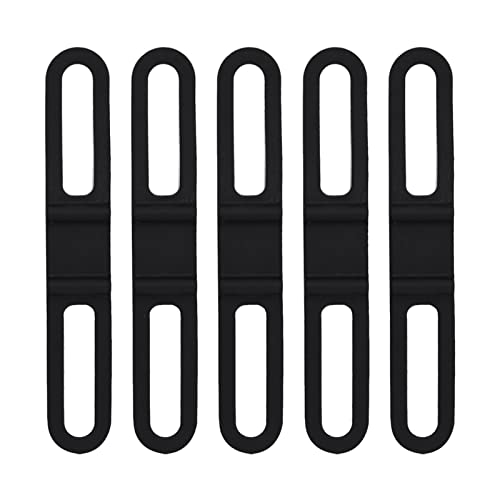 ZAWELIYO 5PCS Vendaje de Correa Fija de Silicona para Bicicleta Multiusos, Bicicleta de Montaña, Vehículos Eléctricos, Bicicleta de Carretera, Vendaje para Teléfono Móvil,