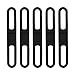 Alomejor 5pcs Silicone Strap Universal Bike Silicone Holding Strap for Bike Light Flashlight Cellphone and More