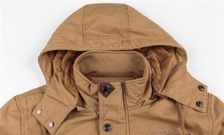 Men's Winter Fleece Jackets Warm Hooded Coat Thermal Thick Outerwear Male Military Jacket Mens Clothing Coats