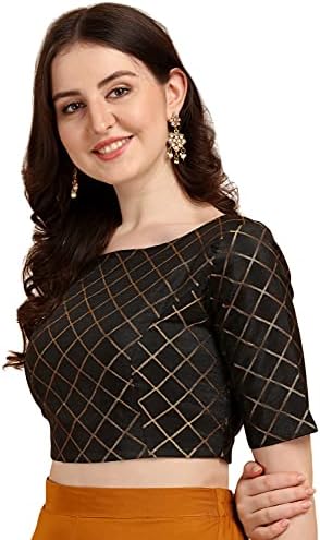 OOMPH! Womens Jacquard Boat Neck Blouse - rbbl184s