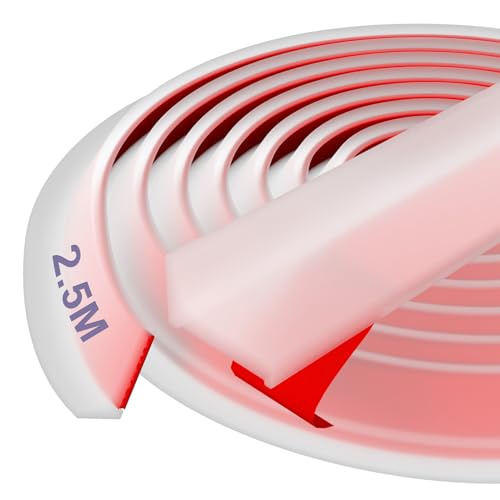 Hzetuu Seuil de Douche Barrage d'eau Silicone - Prime, Facile à Installer, Bloc d'eau de 12 MM, Idéal pour Les Salles de Bains, Les Douches et Les Cuisines,...