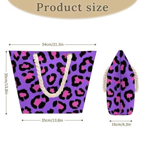 Travel Shopping Bag Dress Decor Fashion Handbag Unisex Large Hemp Rope Tote Bag2