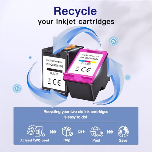 VVQV 304 XL Druckerpatronen Multipack 304XL Ersatz für HP 304 Druckerpatronen schwarz und Farbe für HP Envy 5000 5030 5010 5020 5032 5020 für HP Deskjet 3750 2630 2620 2622 3720 3730 3760 3762