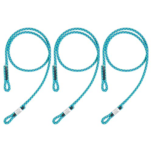 AOLEBA 8MM (5/16) Prusik Cord Pre-Sewn Eye-to-Eye Prusik Loop Safety Climbing Aider Climb Gear for Arborist Rescue Mountaineering Friction Hitch Cord Climbingsticks for Outdoor 30 Inches