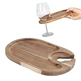 Artisanat de qualité supérieure : Chaque planche à vin et fromage est méticuleusement fabriquée à partir de bois durable et de haute qualité qui allie une é naturelle époustouflante à une durabilité exceptionnelle. La planche est dotée de bords surélevés pour contenir en toute sécurité vos créations culinaires, tandis que sa lisse met en valeur vos présentations de charcuterie soigneusement arrangées.
