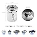 Dickno 8PCS Locking Car Tire Valve Stems Caps, Anti-Theft Auto Wheel Valve Stem Covers with O Rubber Seal, Universal Stainless Tyre Air Stems Cover for Cars, Bicycles, Motorcycles (Silver)