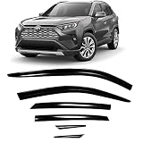 JSP Side Window Deflectors Vent Visor Shades Rain Guards for Car Windows Fits 2019-2023 Toyota Rav4,