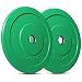 Titan Fitness Pair 10 lb Olympic Bumper Plate Green Benchpress Strength Training
